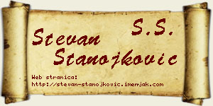 Stevan Stanojković vizit kartica